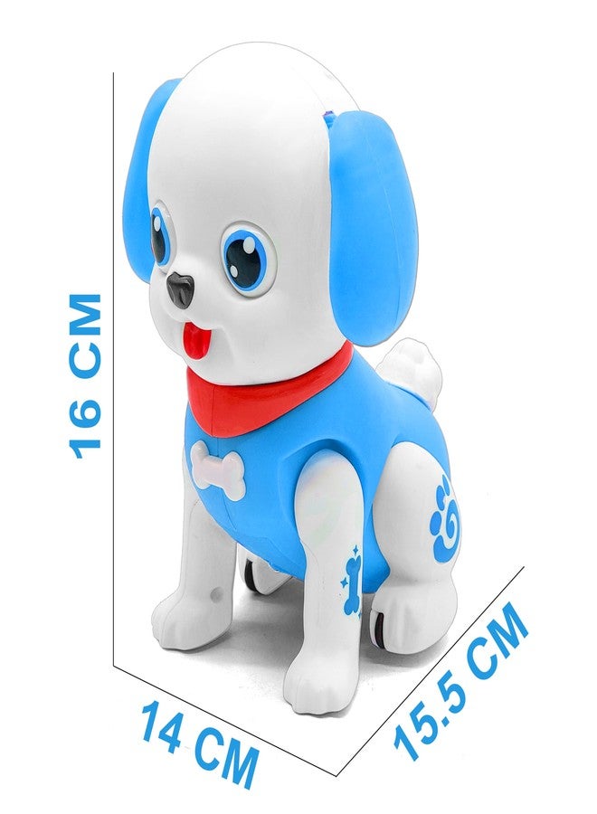 في جراسب لعبة كلب VGRASSP الموسيقية المتحركة والقفزية للأطفال الصغار - كلب مرح مضيء بتقنية LED مع موسيقى وحركة وصوت، هدية مثالية لأعياد ميلاد الأطفال - أزرق - Image 3